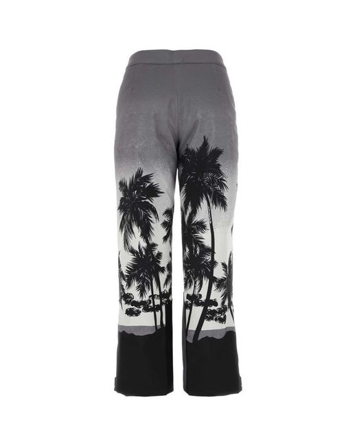 Palm Angels Gray Pantalone