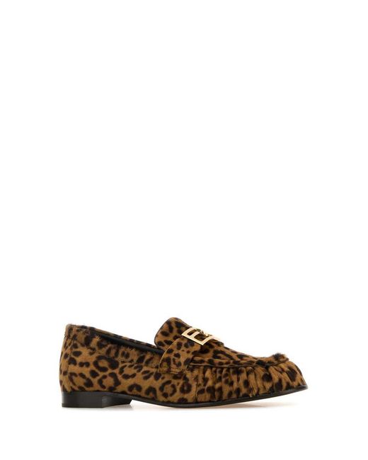 Fendi Brown Moccasters