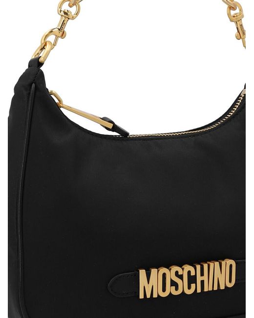 Moschino Black Logo Shoulder Bag Shoulder Bags