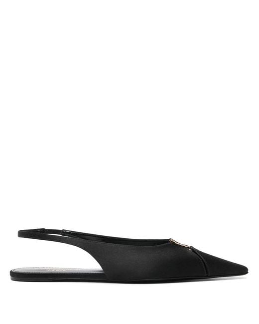 Saint Laurent White Flat Shoes