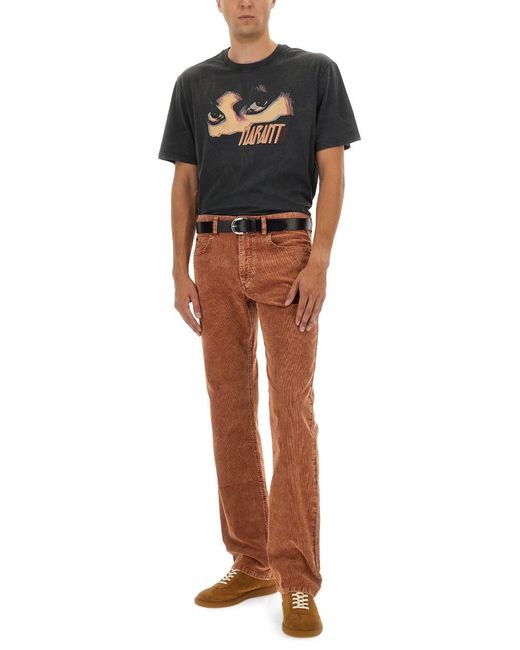 Isabel Marant Brown Pants "Lewys" for men