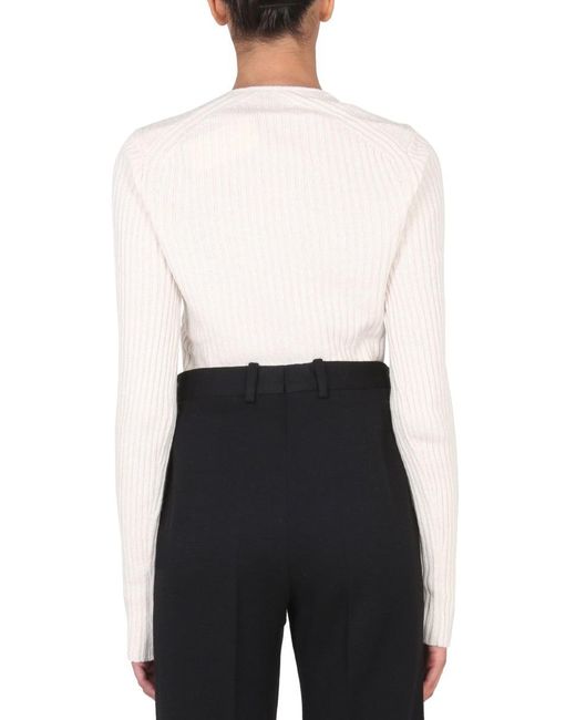 Proenza Schouler White Ribbed Sweater