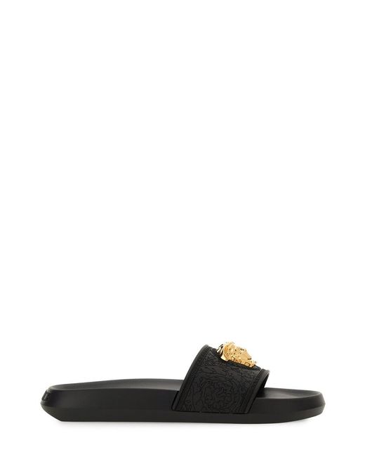 Versace Black Slide Sandal