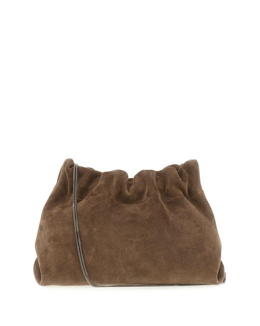 Brunello Cucinelli Brown Shoulder Bags