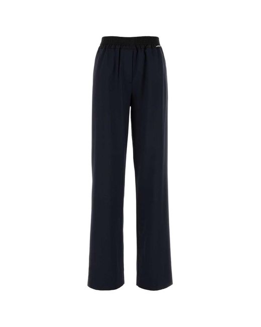 Miu Miu Blue Wool Pant