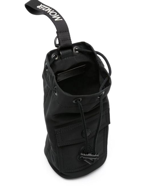 Moncler Black Mini Logo-patch Bucket Bag