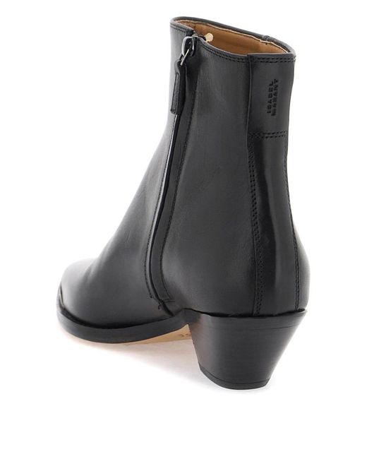 Isabel Marant Black Adnae Ankle Boots