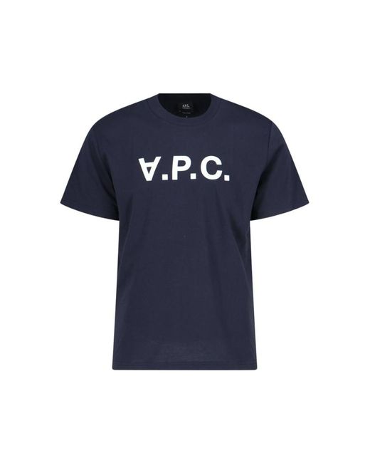A.P.C. Blue T-Shirts And Polos for men