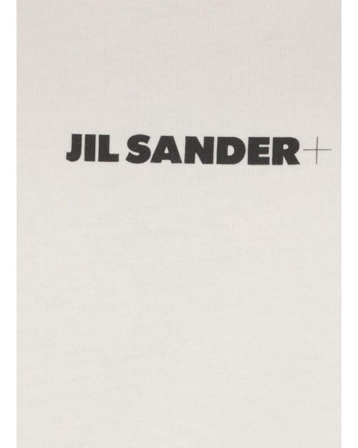 Jil Sander White Cotton T-shirt for men