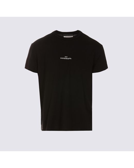 Maison Margiela Black Cotton T-shirt for men