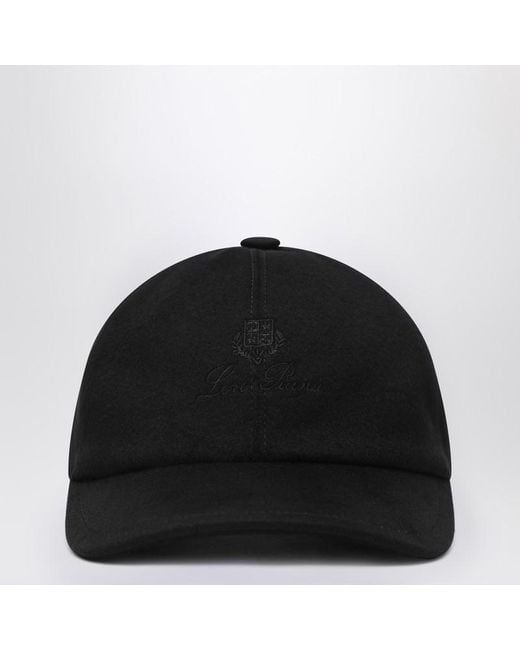 Loro Piana Black Beanie for men