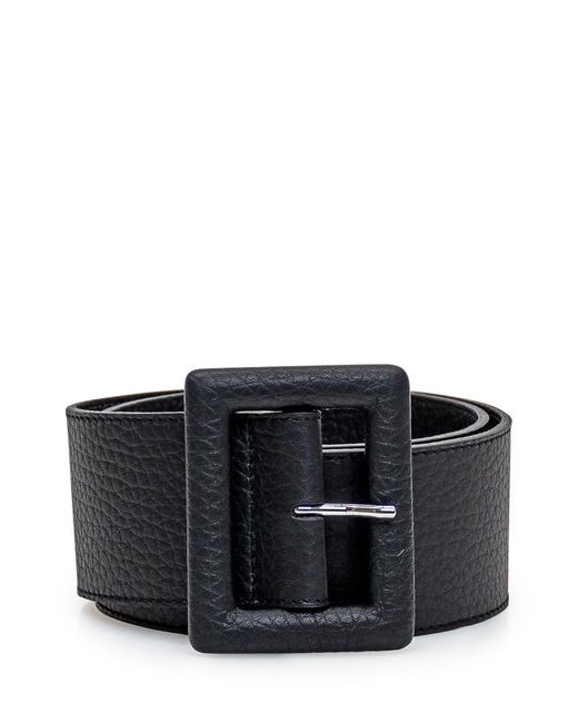Orciani Black High Leather Belt
