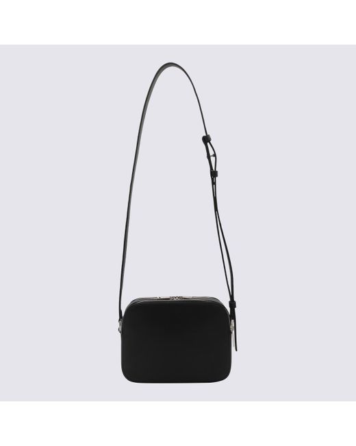 Ferragamo Black Leather Crossbody Bag for men