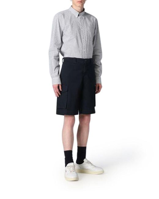 Woolrich Blue Cargo Shorts for men