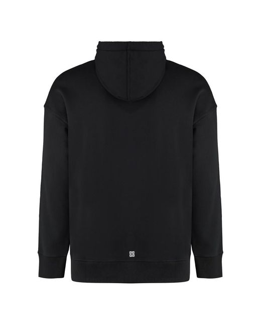 Givenchy Black Cotton Hoodie for men