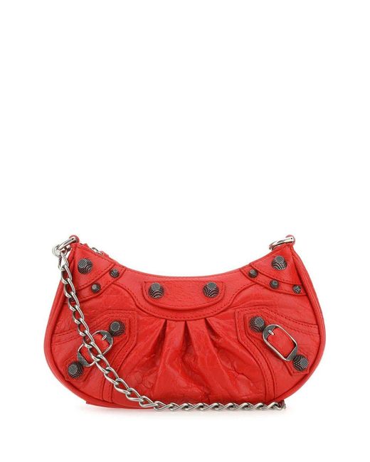 Balenciaga Red ‘Le Cagole Mini’ Shoulder Bag