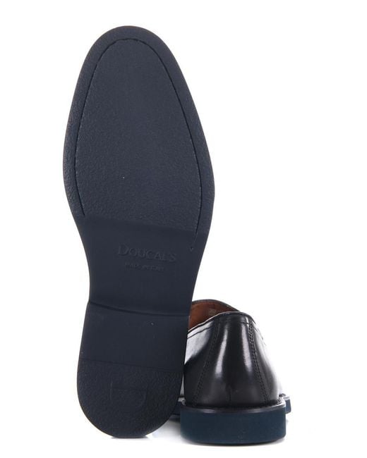 Doucal's Gray Flat Shoes for men