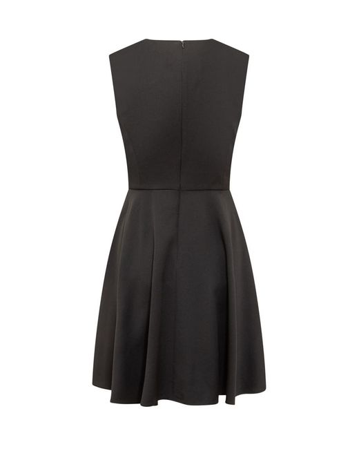 Rochas Black Dress With Draping