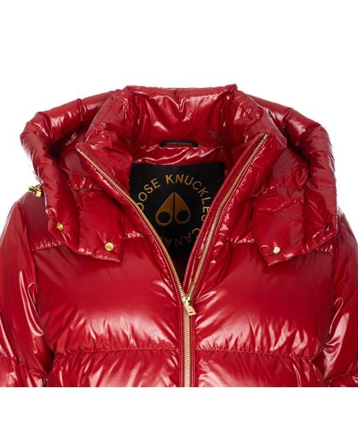 Moose Knuckles Red Moonstone Down Jacket