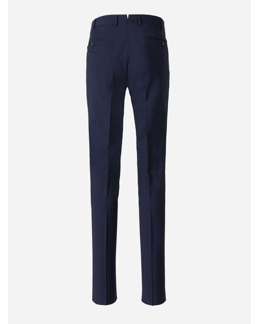 SCABAL® Blue Formal Wool Trousers for men