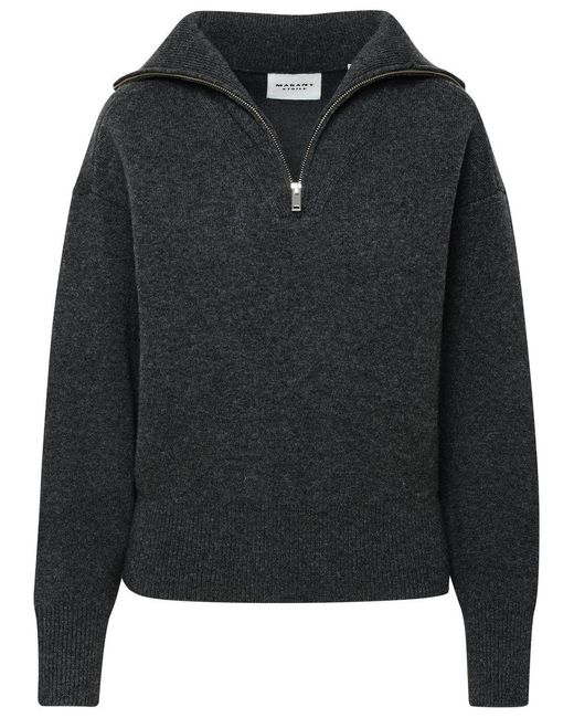 Isabel Marant Black Wool Blend Fancy Sweater