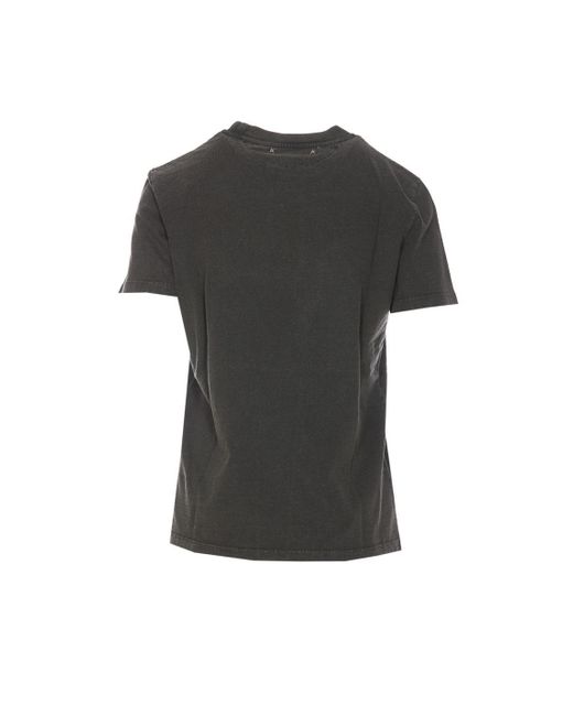 Golden Goose Deluxe Brand Black T-shirts And Polos Grey