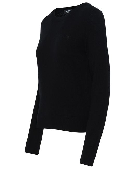 A.P.C. Nina Sweater In Black Virgin Wool