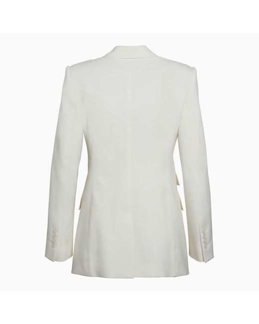 Dolce & Gabbana White Dolce&Gabbana Single-Breasted Jacket In