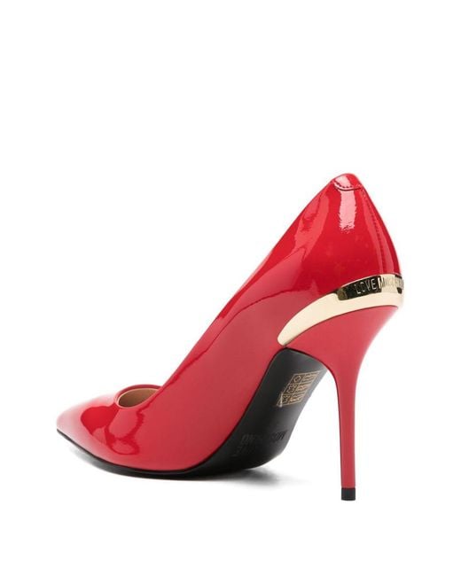 Love Moschino Pink 90Mm Pointed-Toe Pumps