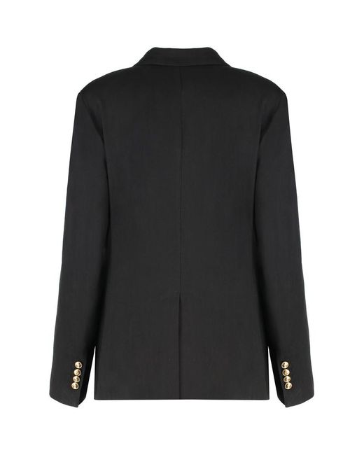 Elisabetta Franchi Black Single-breasted One Button Jacket