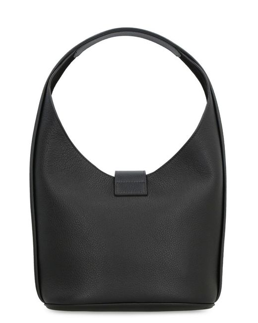 Ferragamo Black Leather Hobo-Bag