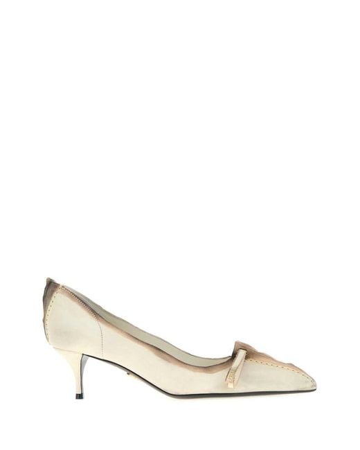 Prada Natural Heeled Shoes