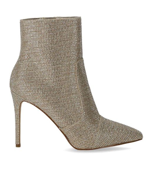 Michael Kors Gray Rue Strass Heeled Ankle Boot
