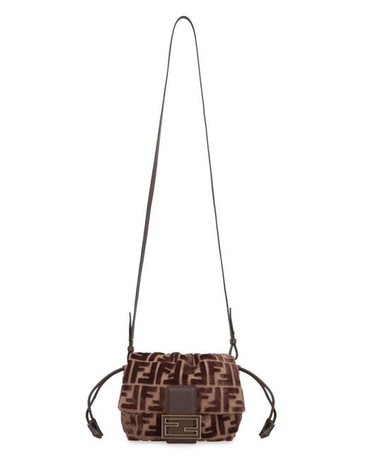 Fendi Brown Minibag Mom Baguette Small