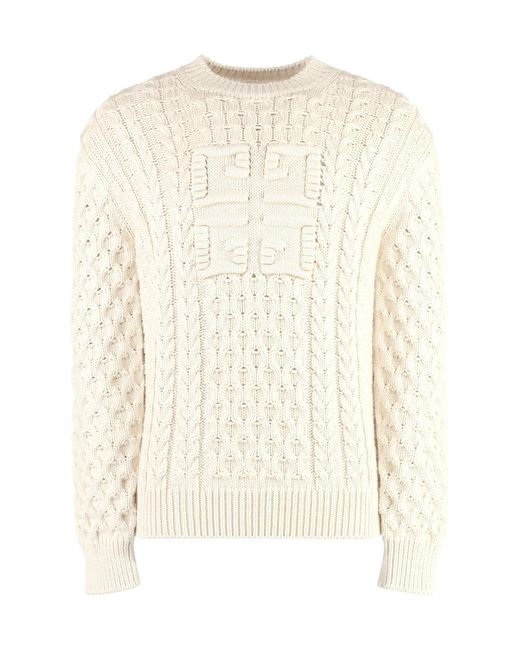Givenchy Natural Cotton Crew-neck Sweater for men