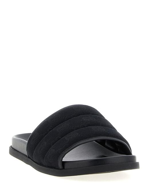 Gucci Black Gg Slides for men