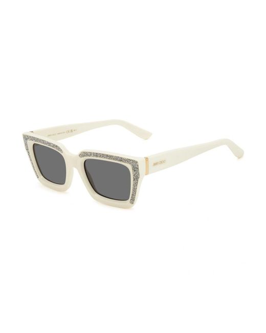 Jimmy Choo White Megs/S Sunglasses