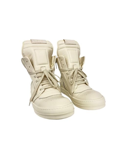 Rick Owens Natural Geobasket Shoes