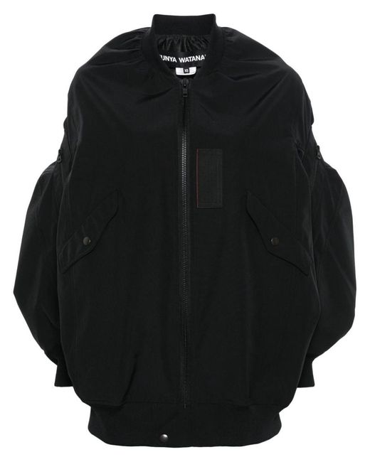 Junya Watanabe Black Nylon Hooded Jacket