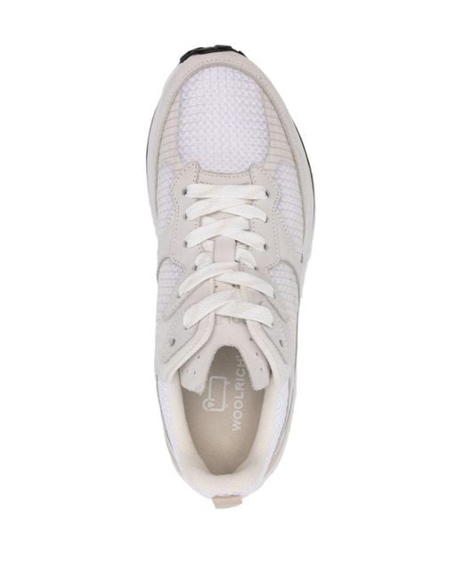 Woolrich White Running Nubuck Sneakers
