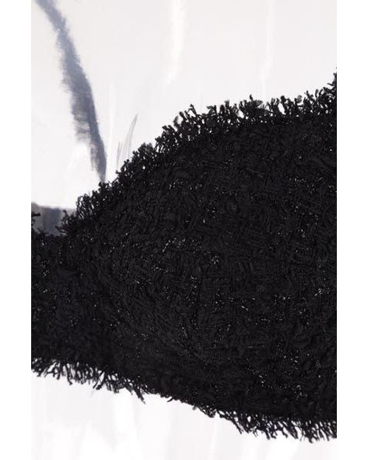 Balenciaga Black Tweed Top