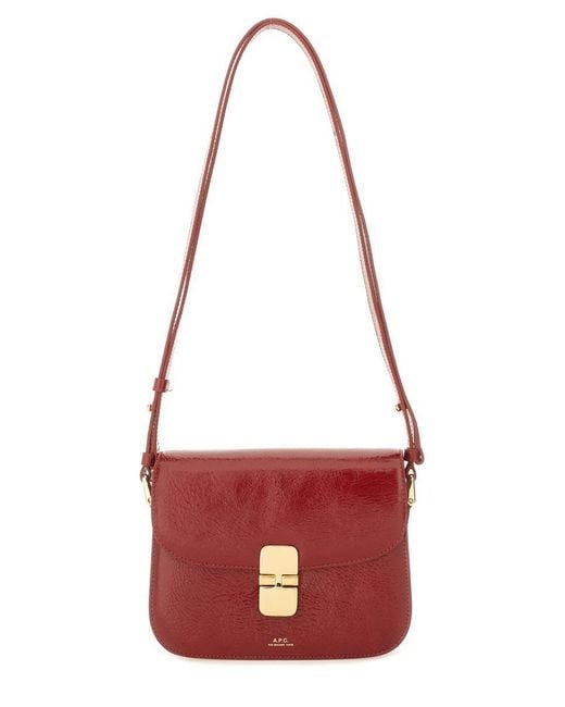 A.P.C. Red Small "Grace" Bag