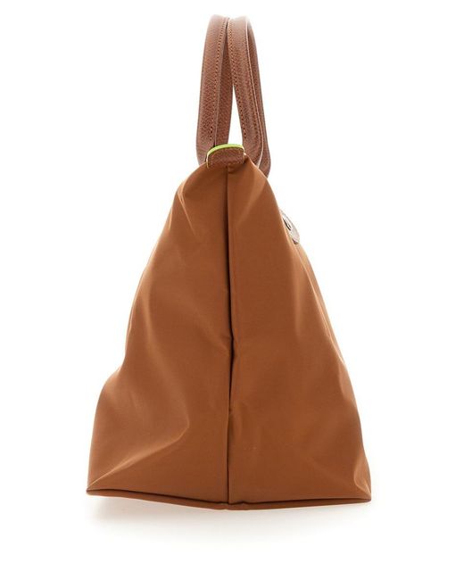 Longchamp Brown Le Pliage Medium Bag