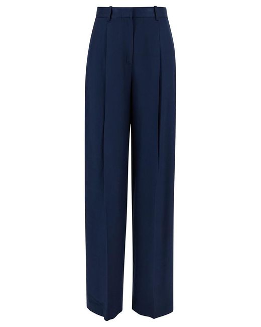 Theory Blue Pants With Pinces Detail
