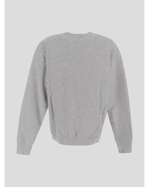 Sporty & Rich Gray Cotton Sweatshirt