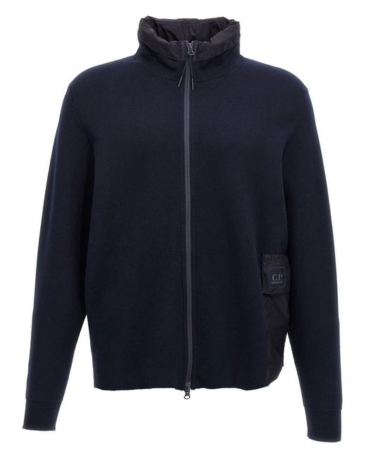 C P Company Blue 'Metropolis Series' Cardigan for men