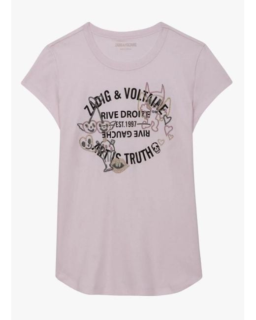 Zadig & Voltaire Pink Zadig & Voltaire T-shirts And Polos
