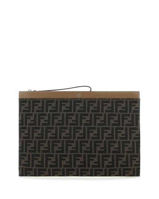 Fendi Clutch in Black for Men | Lyst