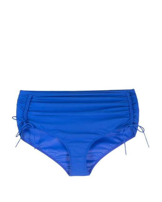 Isabel Marant Lace-up Detail Bikini Bottoms in Blue Lyst