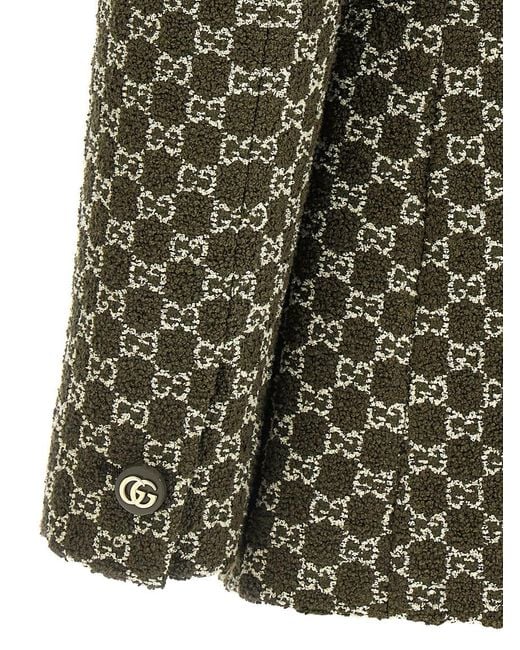 Gucci Green Gg Bouclé Blazer